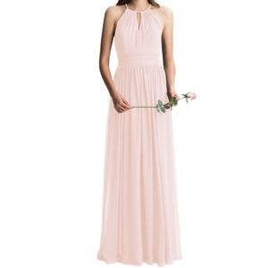 Bill Levkoff Petal Pink Chiffon Dress